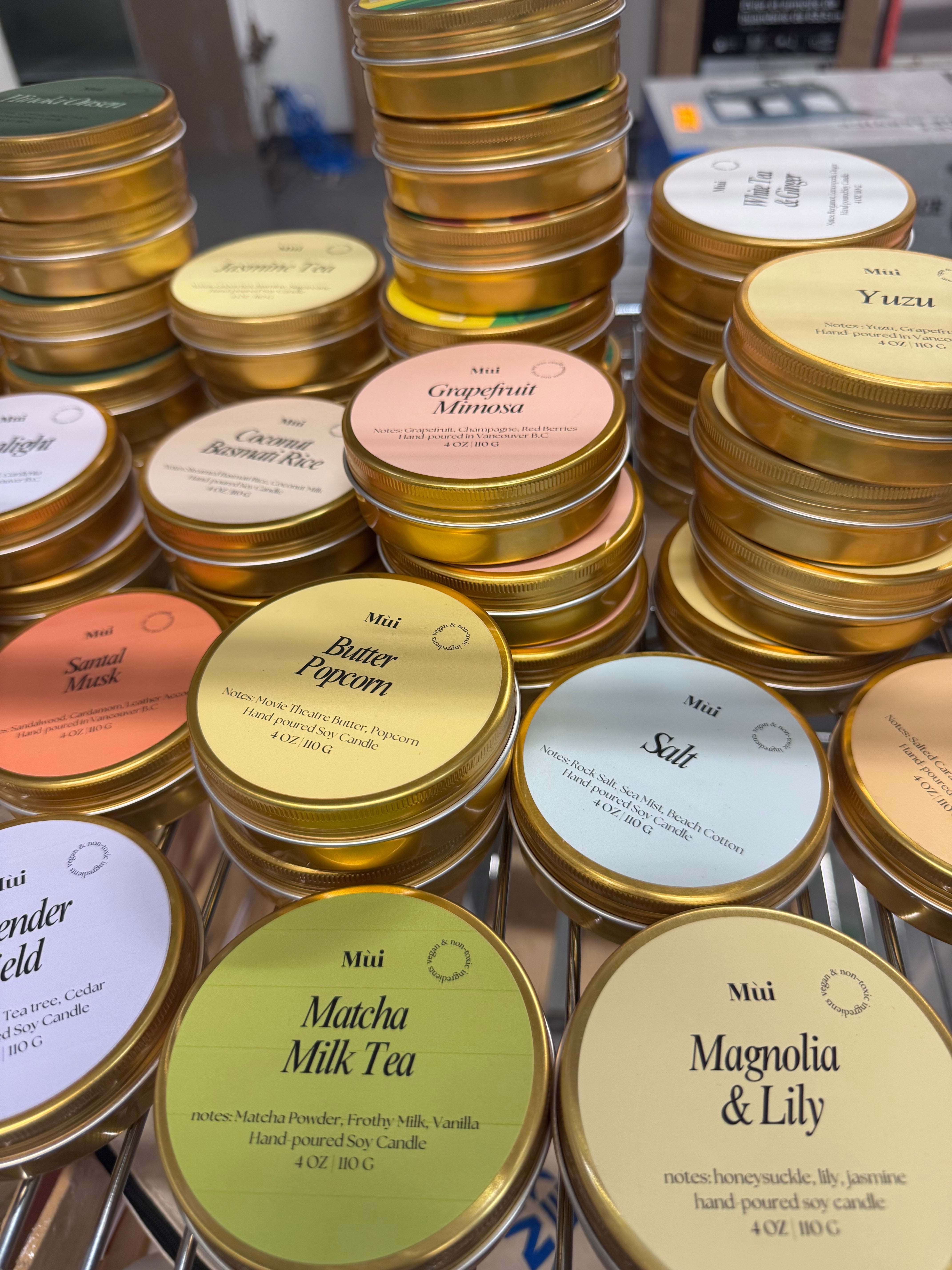 4oz Tin Candles